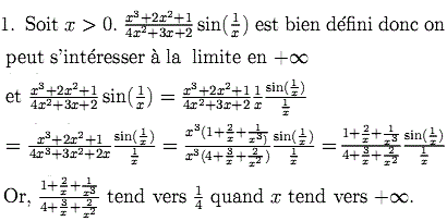 solution Calculs de limites (image1)