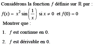 exercice Continuité et dérivabilité (image1)