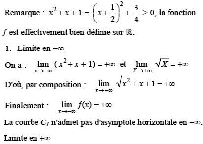 solution Limites et asymptotes (image1)