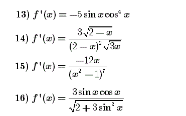 solution Calculs de Dérivées (image3)