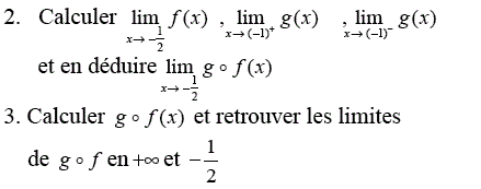 exercice Limite de la composée de deux fonctions (image2)