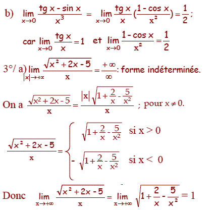 solution Calculs de limites (image4)