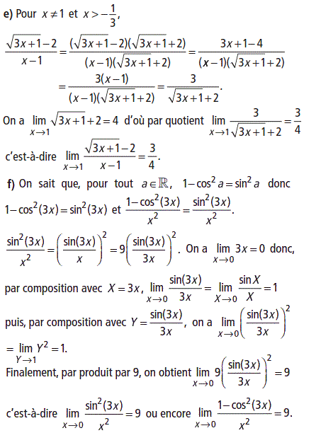 solution Calculs de limites (image3)