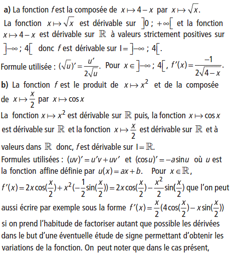 solution Dérivabilité sur un intervalle (image1)