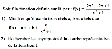 exercice Recherche d'asymptotes (image1)