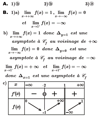 solution QCM et Etude graphique (image1)