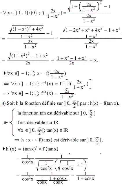 solution Fonction continue et strictement monotone (image3)