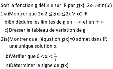 exercice limite et ordre et variation d'une fonction  (image1)