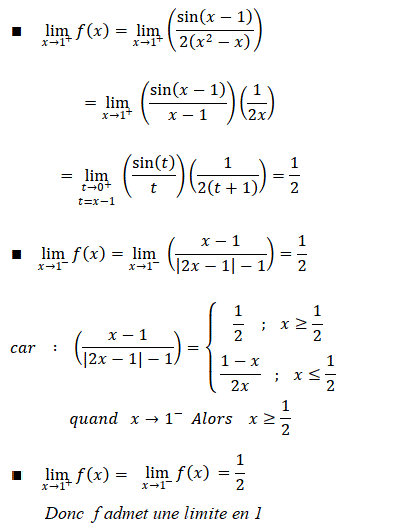 solution Calculs de limites (image1)