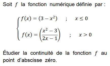 exercice Continuité en un point (image1)