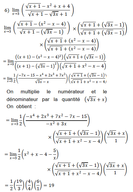 solution Calculs de limites (image3)