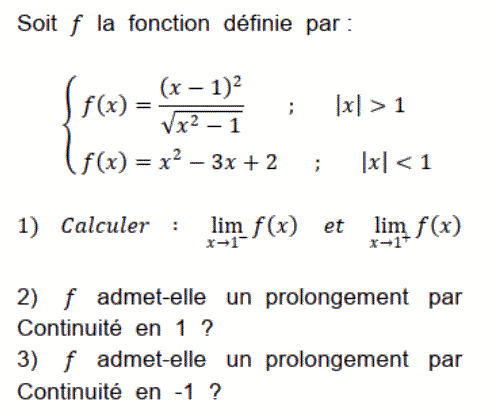 exercice Prolongement par continuité (image1)