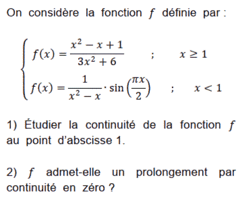 exercice Prolongement par continuité (image1)