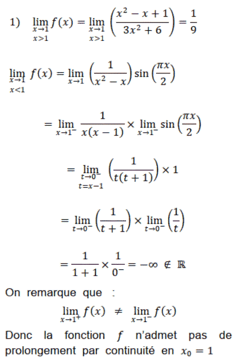 solution Prolongement par continuité (image1)