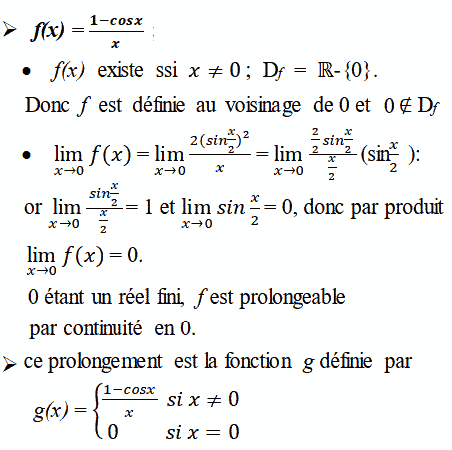 solution Prolongement par continuité (image1)