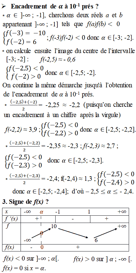 solution Théorème des valeurs intermédiaires  (image3)