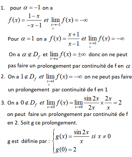 solution Prolongement par continuité (image1)