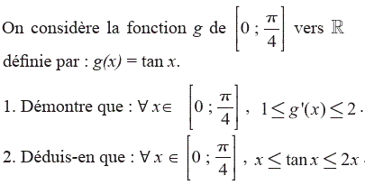 exercice Inégalité des accroissements finis (image1)