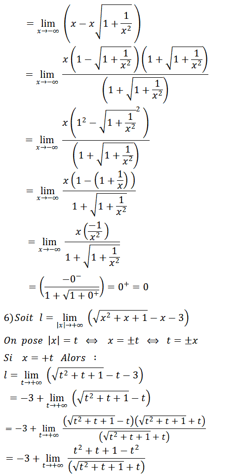 solution Calculs de limites (image3)
