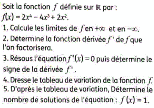 exercice Variations d'une fonction (image1)