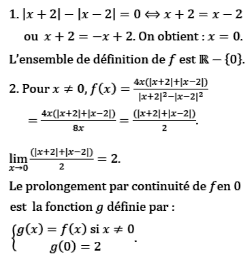 solution Prolongement par continuité (image1)