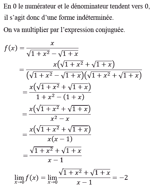 solution Calculs de limites (image1)