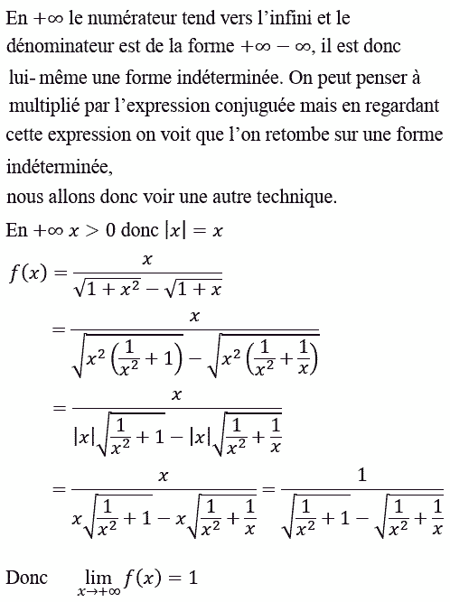 solution Calculs de limites (image2)