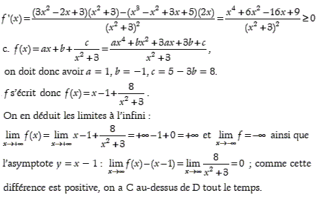 solution Laroche.Lycee.free.fr -  Fonction rationnelle (5) (image2)