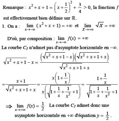 solution Limite et asymptotes (image1)