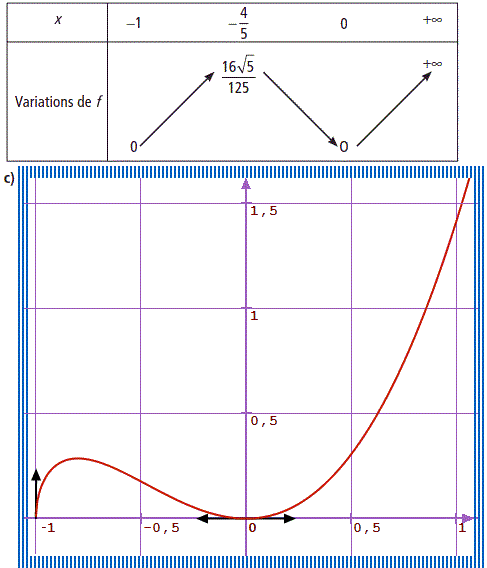 solution Etude d'une fonction (image2)