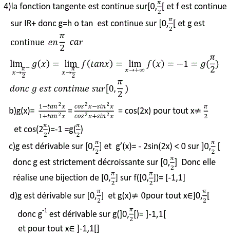 solution Etude de fonction, fonction composée et fonction réciproque (image3)