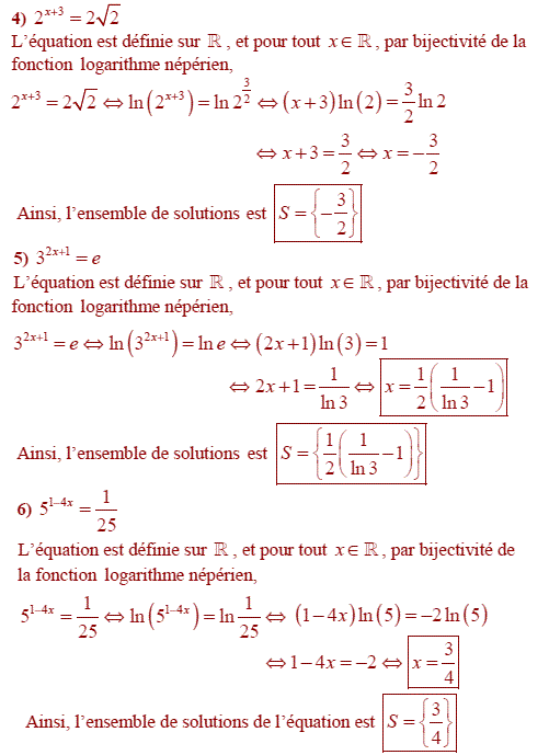 solution Equations et inéquations Exponentielles (image2)