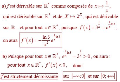 solution Fonction exponentielle de base a (image1)