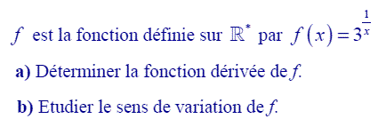 exercice Fonction exponentielle de base a (image1)