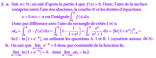 solution Centres étrangers 2006 TS - Fonction Exp et calcul (image4)