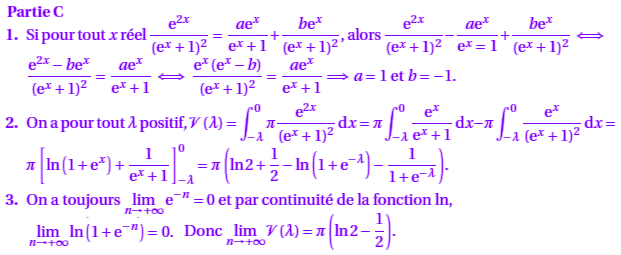 solution Centres étrangers 2006 TS - Fonction Exp et calcul (image5)