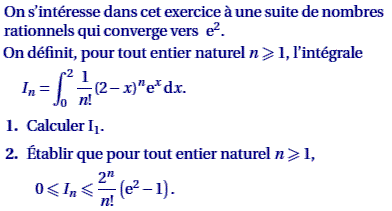 exercice Asie juin 2005 - exp, integrale et suite (image1)