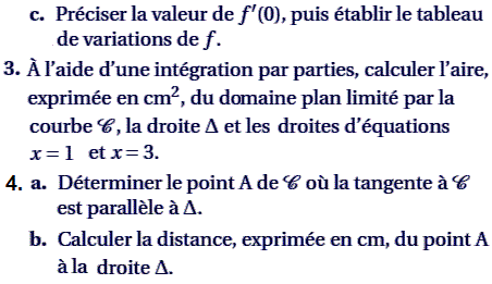 exercice Amérique du nord juin 2005 TS - Etude de fonction (image2)