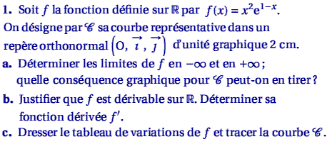 exercice Bac S France Juin 2006 - Etude de fonction suite i (image1)