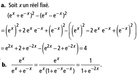 solution Calculs faisant intervenir la fonction exponentiel (image1)