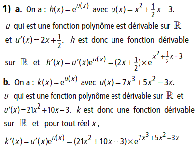 solution Calculs de dérivées  (image1)