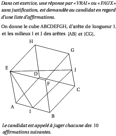 exercice Amerique du sud 2005 - Vrai Faux (image1)