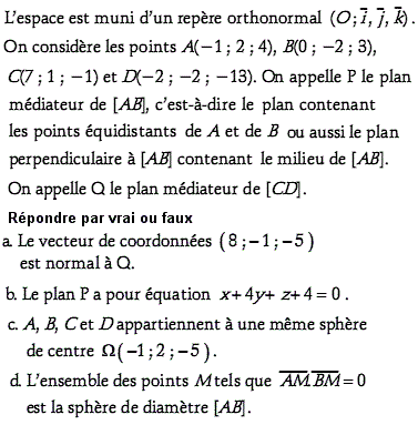 exercice Fesic 2007 - Vrai Faux (image1)