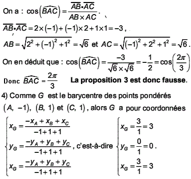 solution Liban Juin 2007 TS - Vrai Faux (image2)