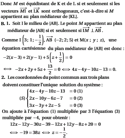 solution Antilles Juin 2005 TS - Plan mediateur (image2)