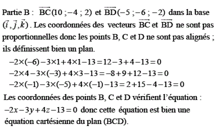 solution La Réunion juin 2005 TS - Tétraèdre (image2)