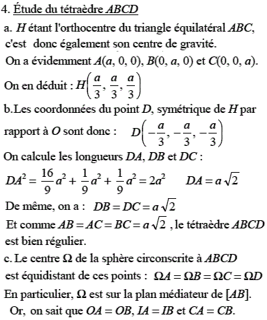 solution Produit scalaire dans l'espace (image4)