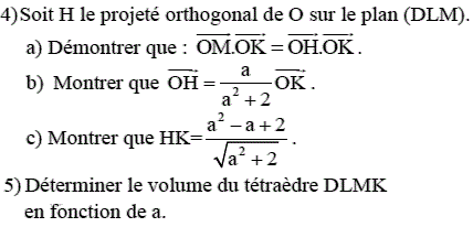 exercice Produit vectoriel et homothetie (image2)