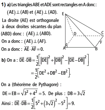 solution Produit scalaire dans l'espace (3) (image1)