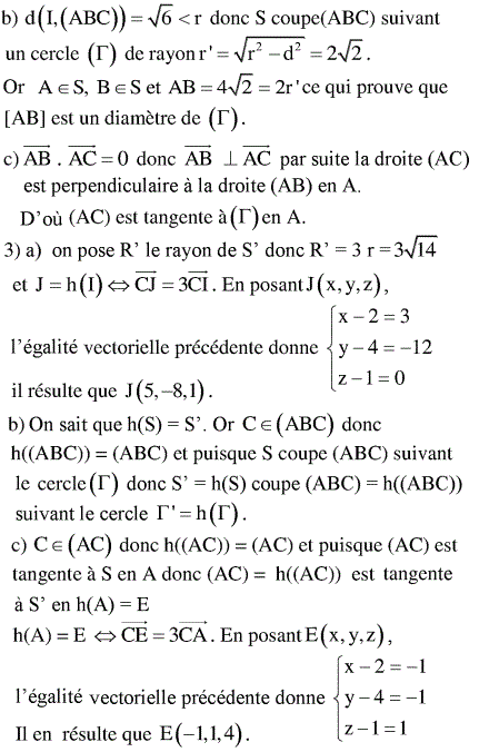 solution Bac Tunisien 4ème Math Session de controle 2011 (image2)